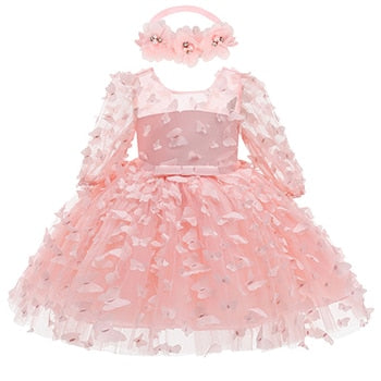 Robe bébé fille papillon