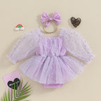 Barboteuse robe bébé petit coeur