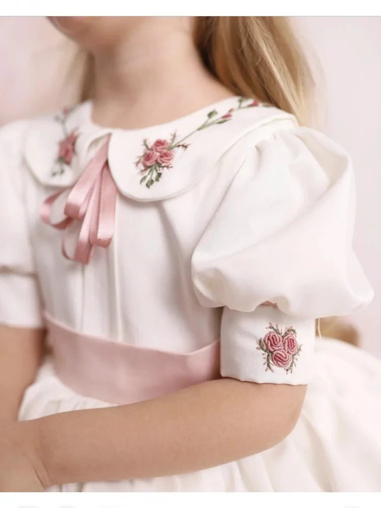 Vestido de novia rústico para niños