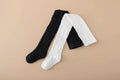 2 paires de collants Noir/Blanc - L'univers de la licorne
