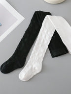 2 pares de medias blancas y negras