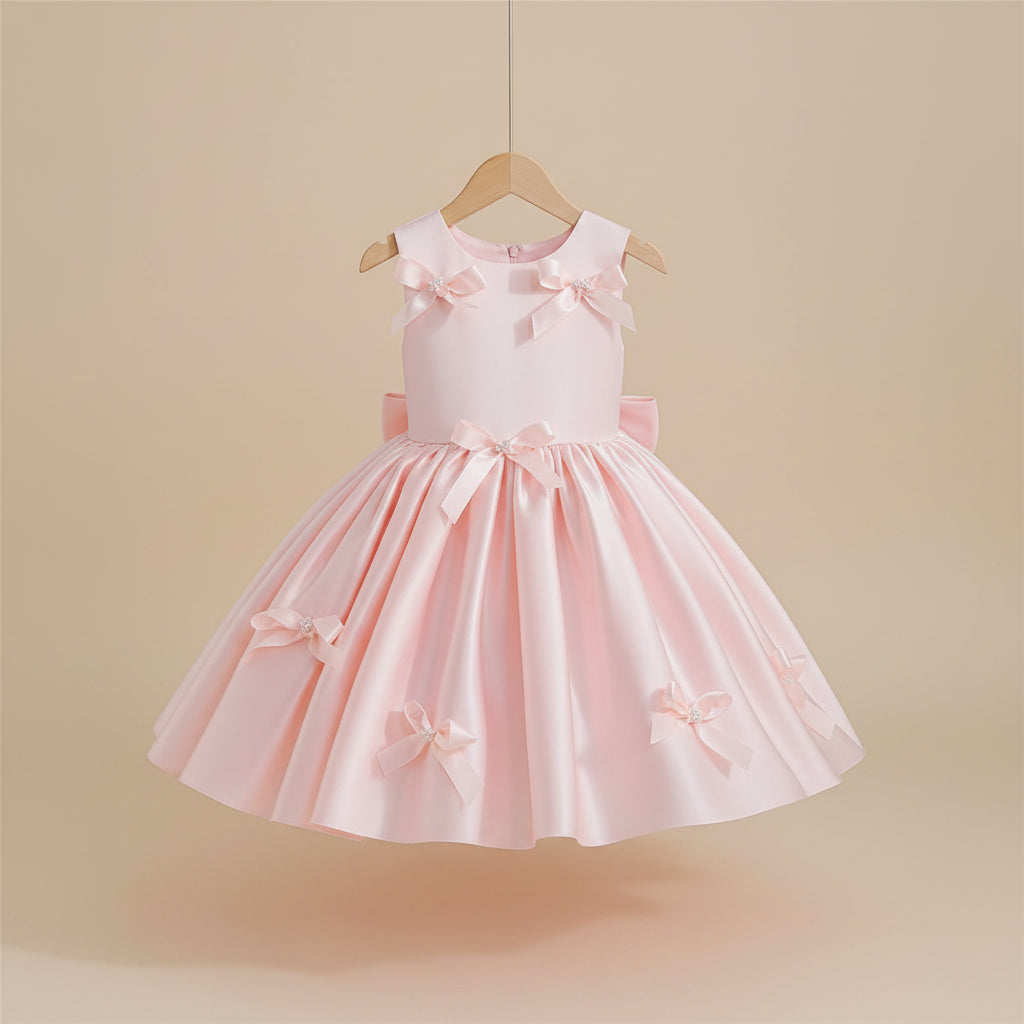 Robe anniversaire fille - Noeud papillon Léa