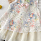 Robe de printemps fille - Cérémonie Tulipe