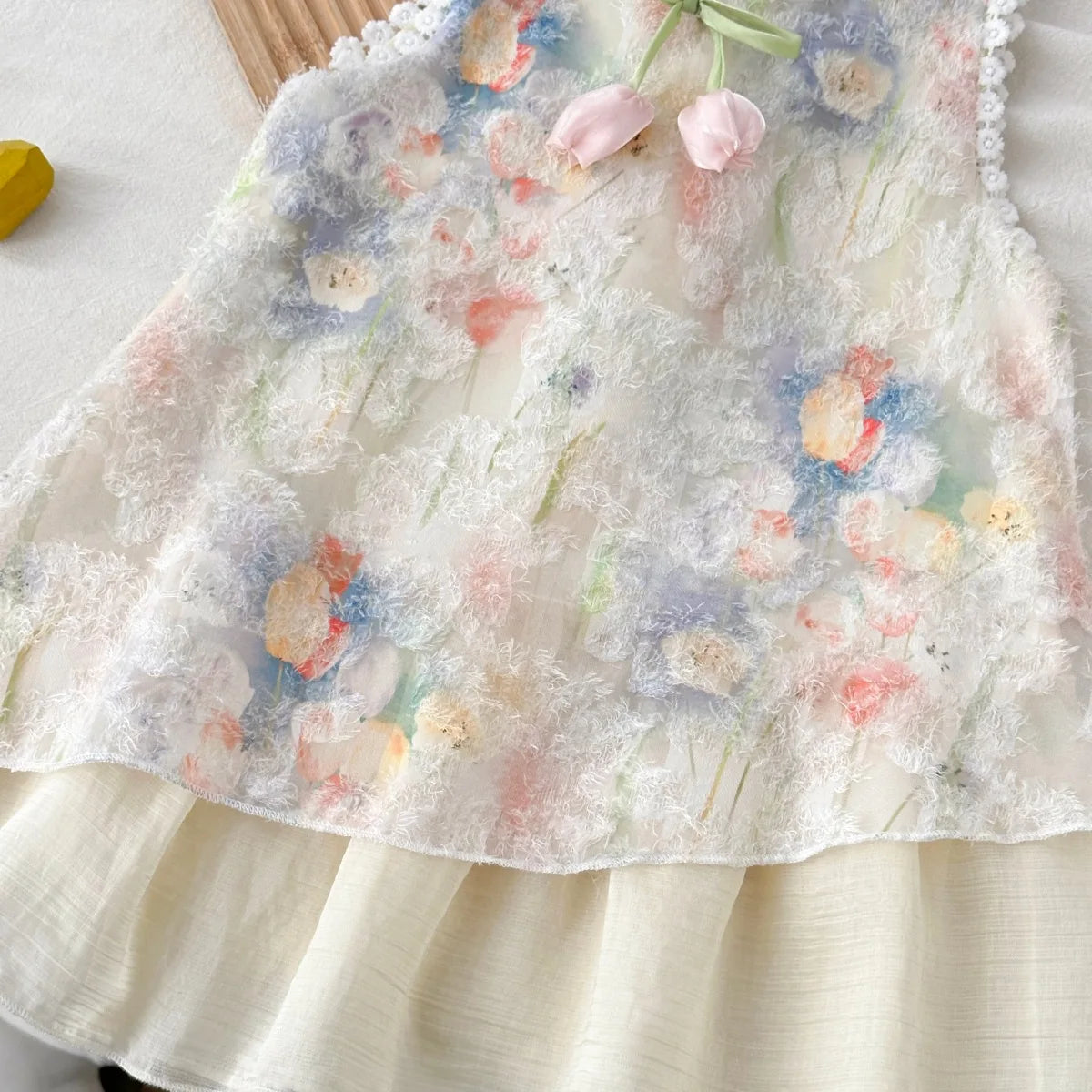 Robe de printemps fille - Cérémonie Tulipe