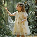 Robe de Noël fillette nuit étoilée