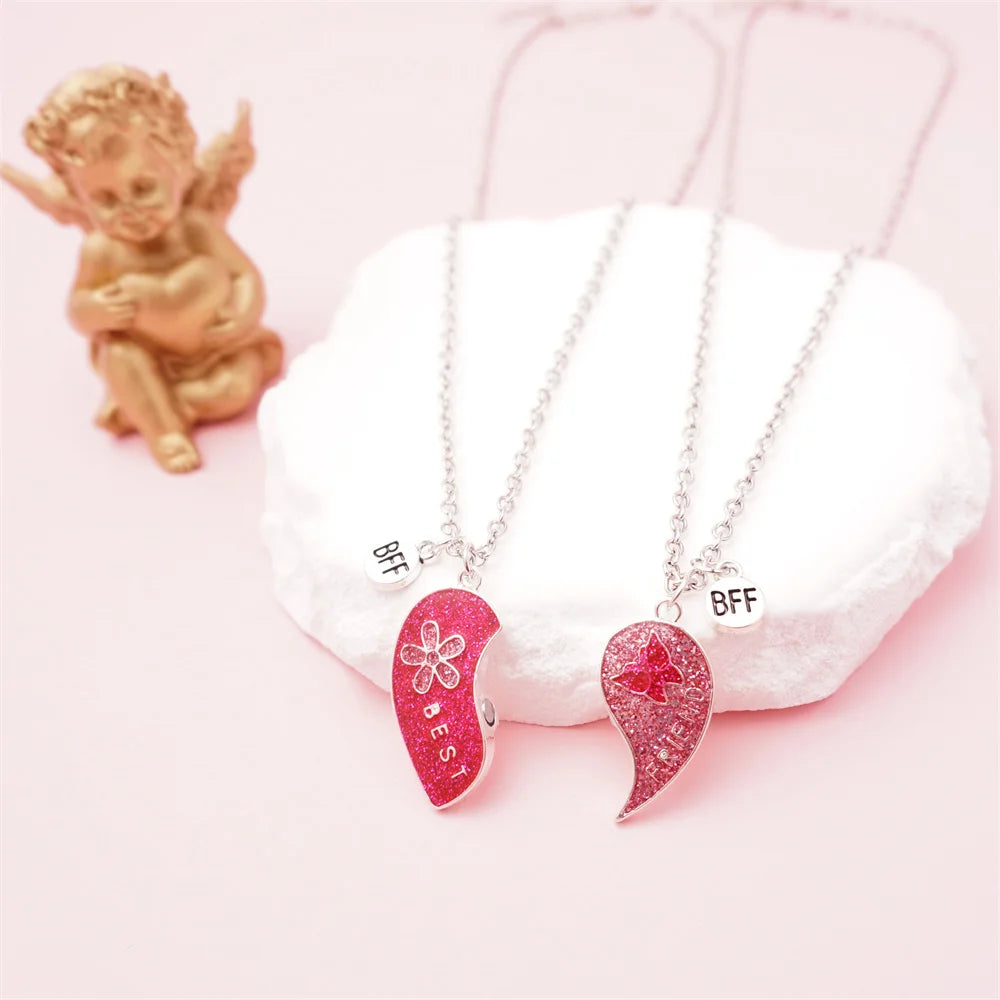 Collier enfant BFF - Rose brillante - L'univers de la licorne