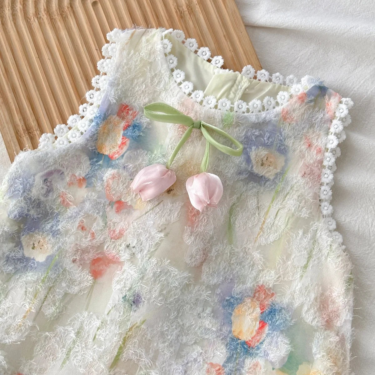 Robe de printemps fille - Cérémonie Tulipe