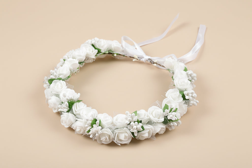 Couronne en fleurs cérémonie fille