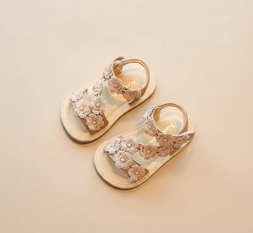 Sandale d'été à fleurs pour bébé