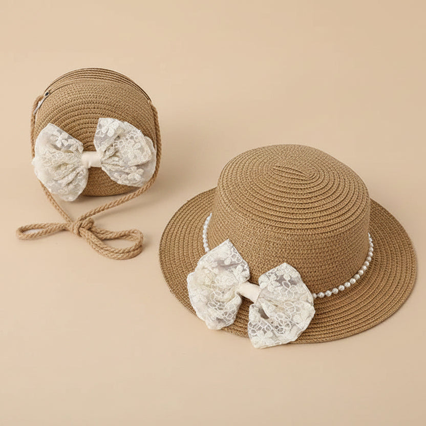 Ensemble cérémonie - chapeau + sac élégant