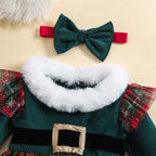 Conjunto navideño para bebé en miniatura