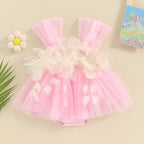 Barboteuse bébé bouquet de fleur