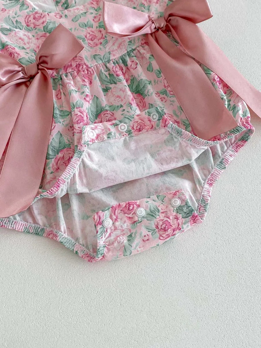 Pelele de bebé para ocasiones especiales - Lazo de satén