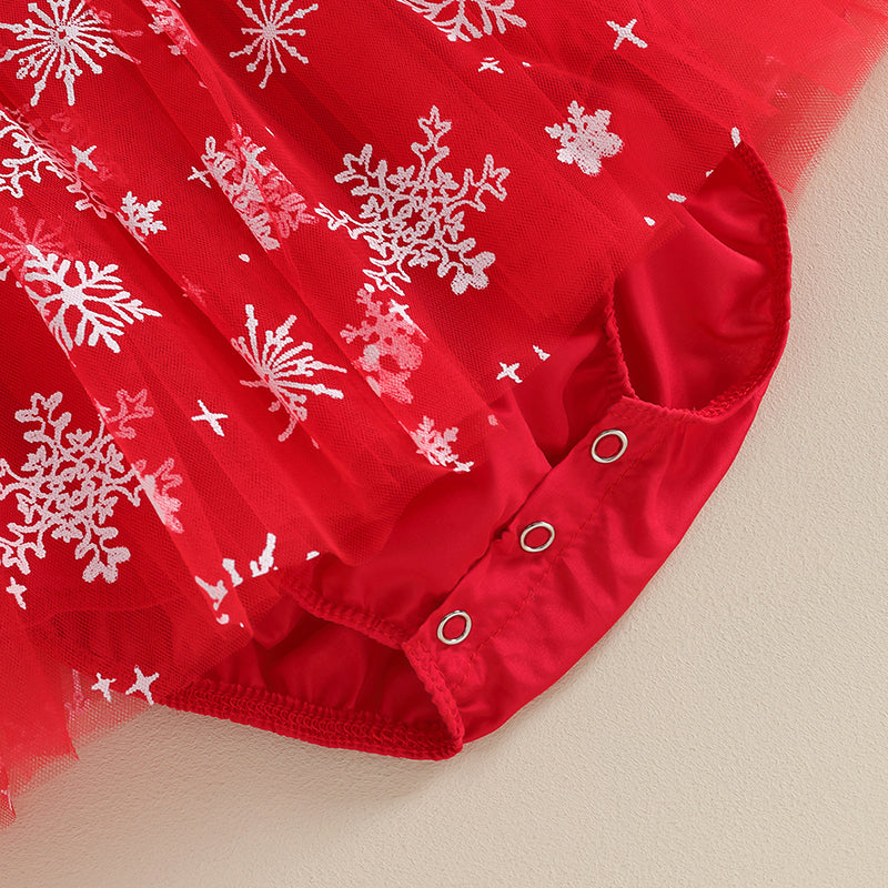 Tutina con fiocco di neve per neonati 