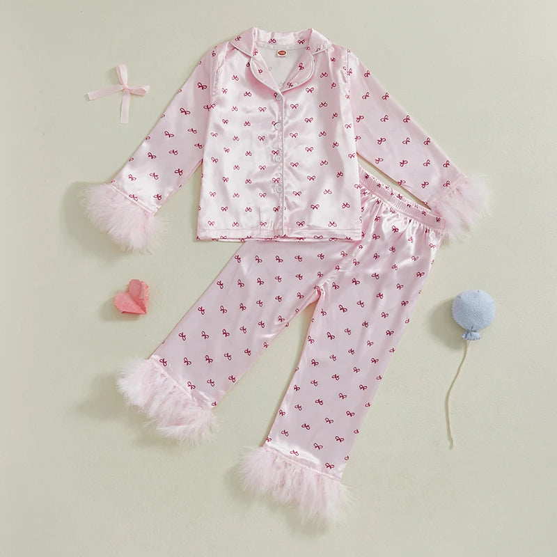 Pyjama enfant fille - Petit noeud - L'univers de la licorne