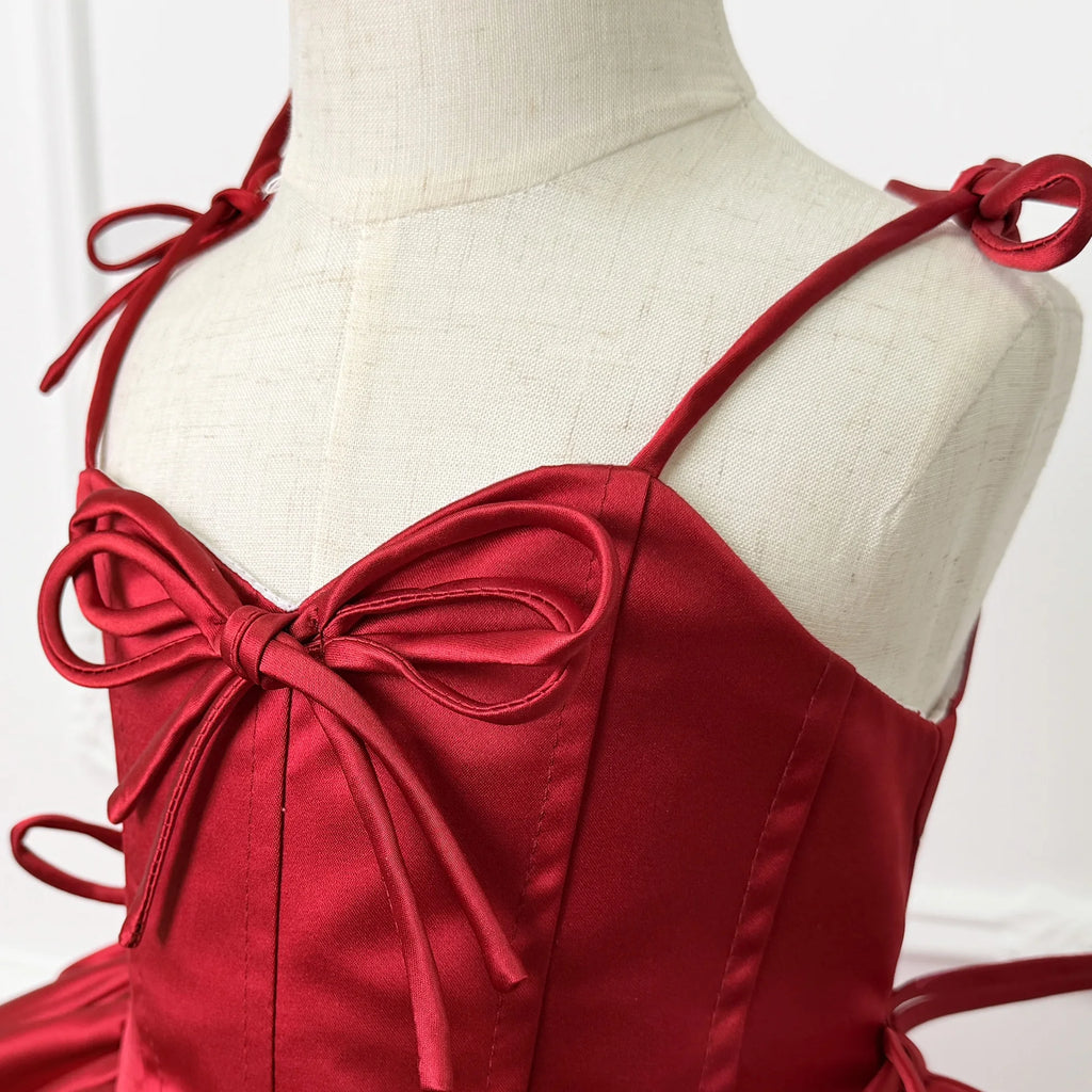 Robe satinée Nöel enfant - Julia