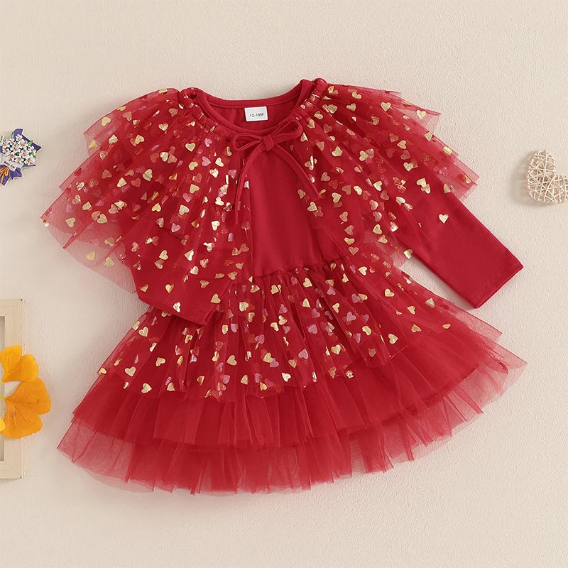 Vestido de bebé para el día de San Valentín