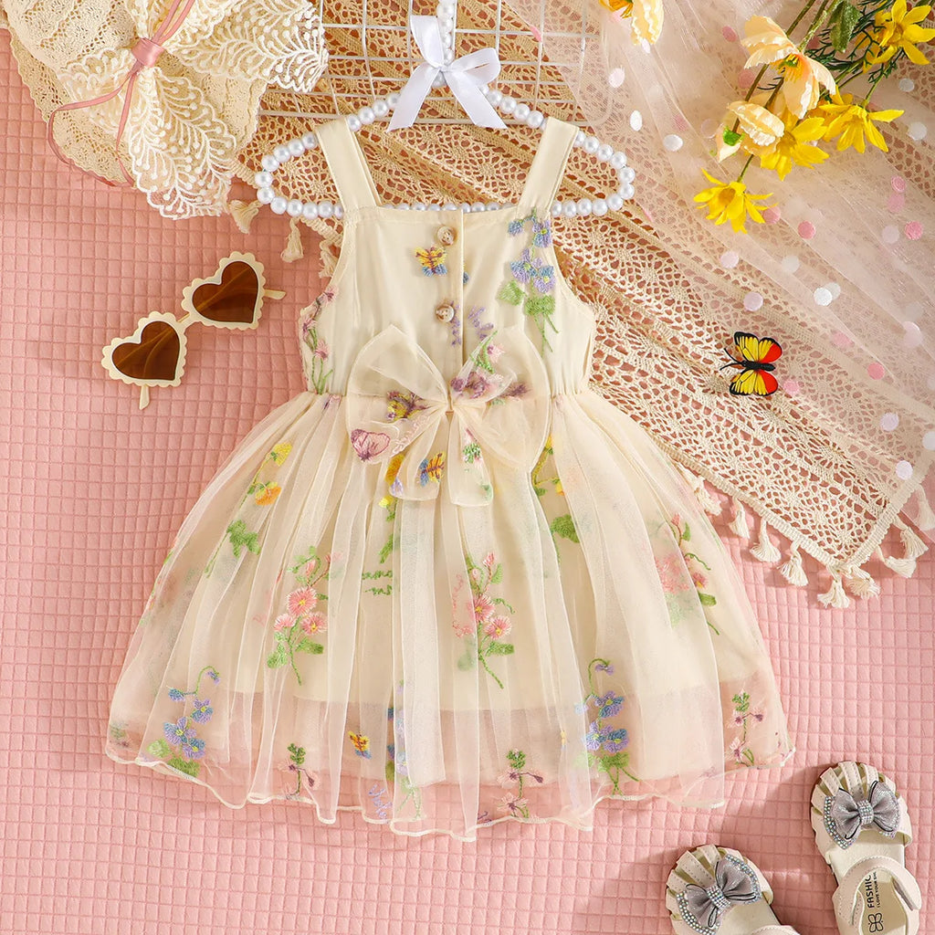 Vestido de princesa mariposa para niñas
