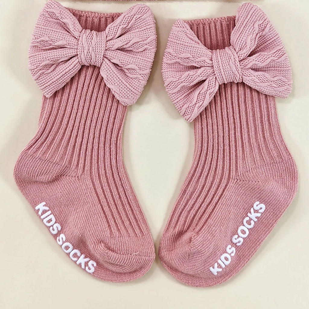 Accessoires bébé - Bonnet + Chaussette noeud papillon