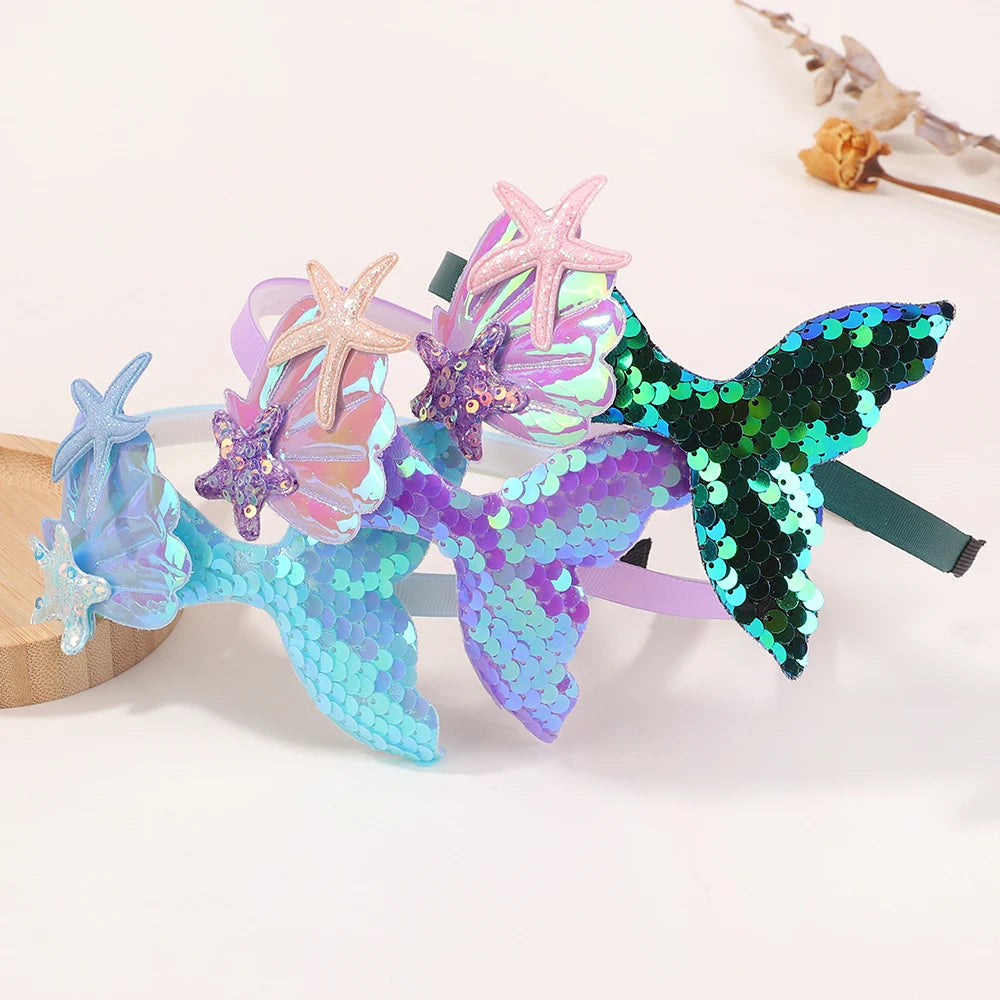 Diadema de sirena con estrellas