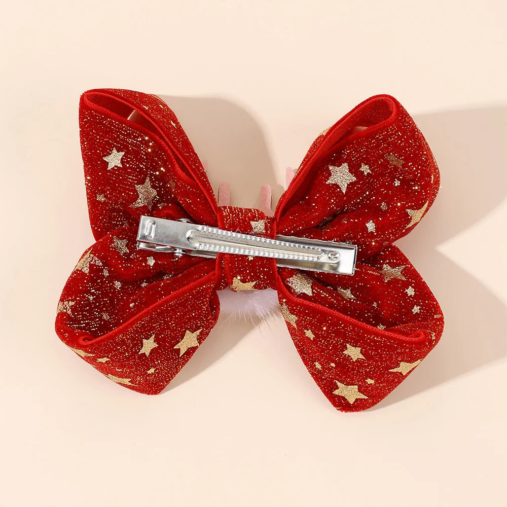 Barrette de Noël enfant - Pompom