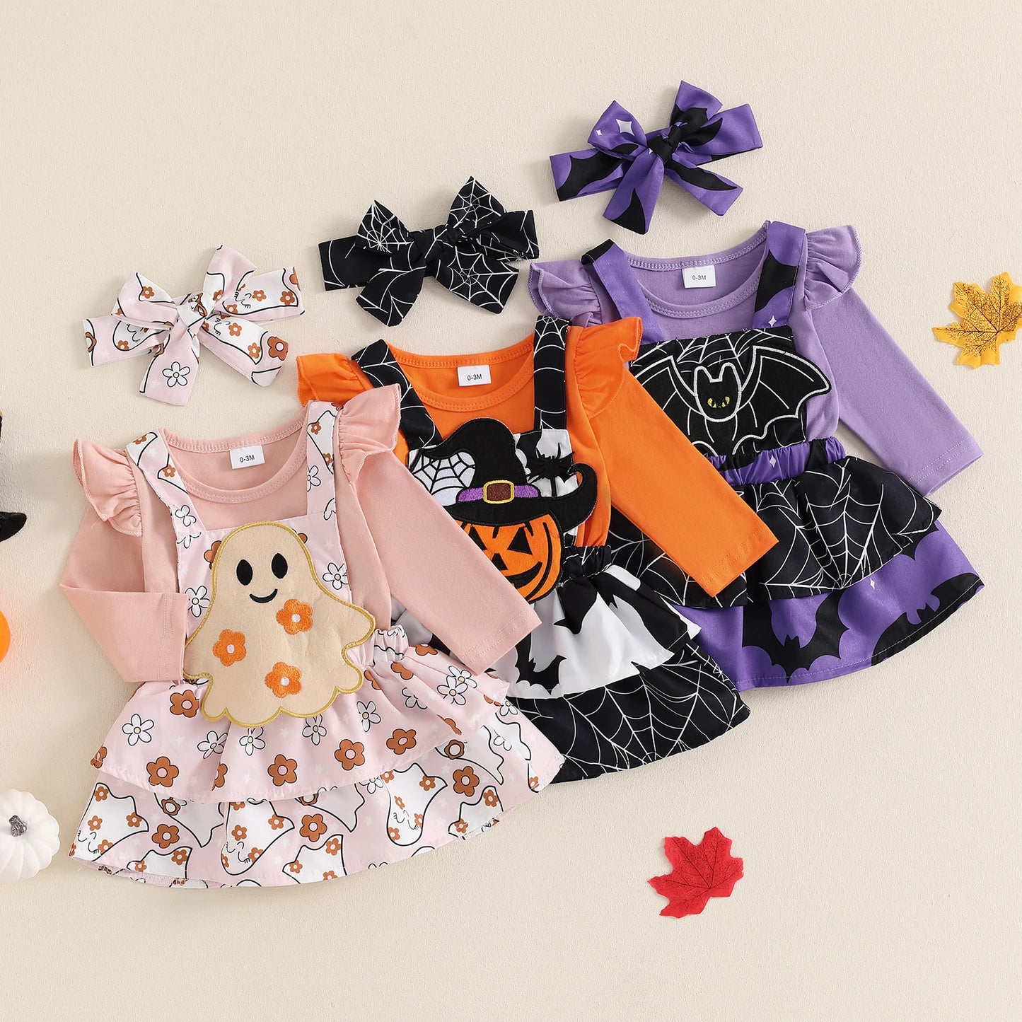 Ensemble Halloween pour bébé 3 pièces