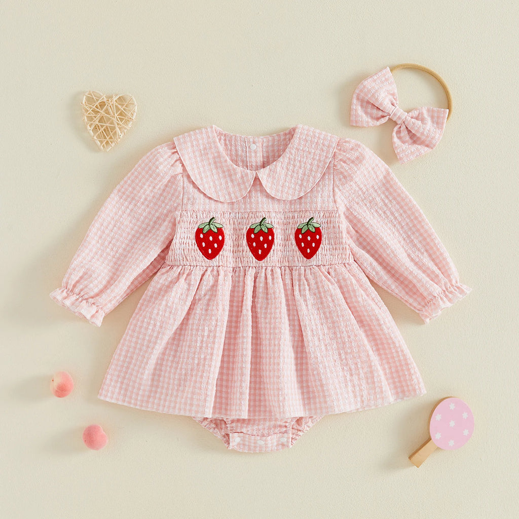 Barboteuse bébé rose - Loli
