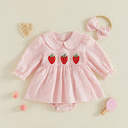 Barboteuse bébé rose - Loli