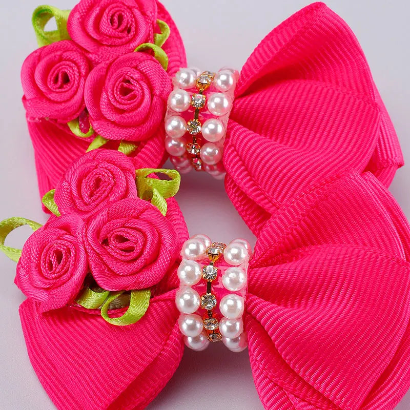 Accessoire cheveux enfant barrettes rose