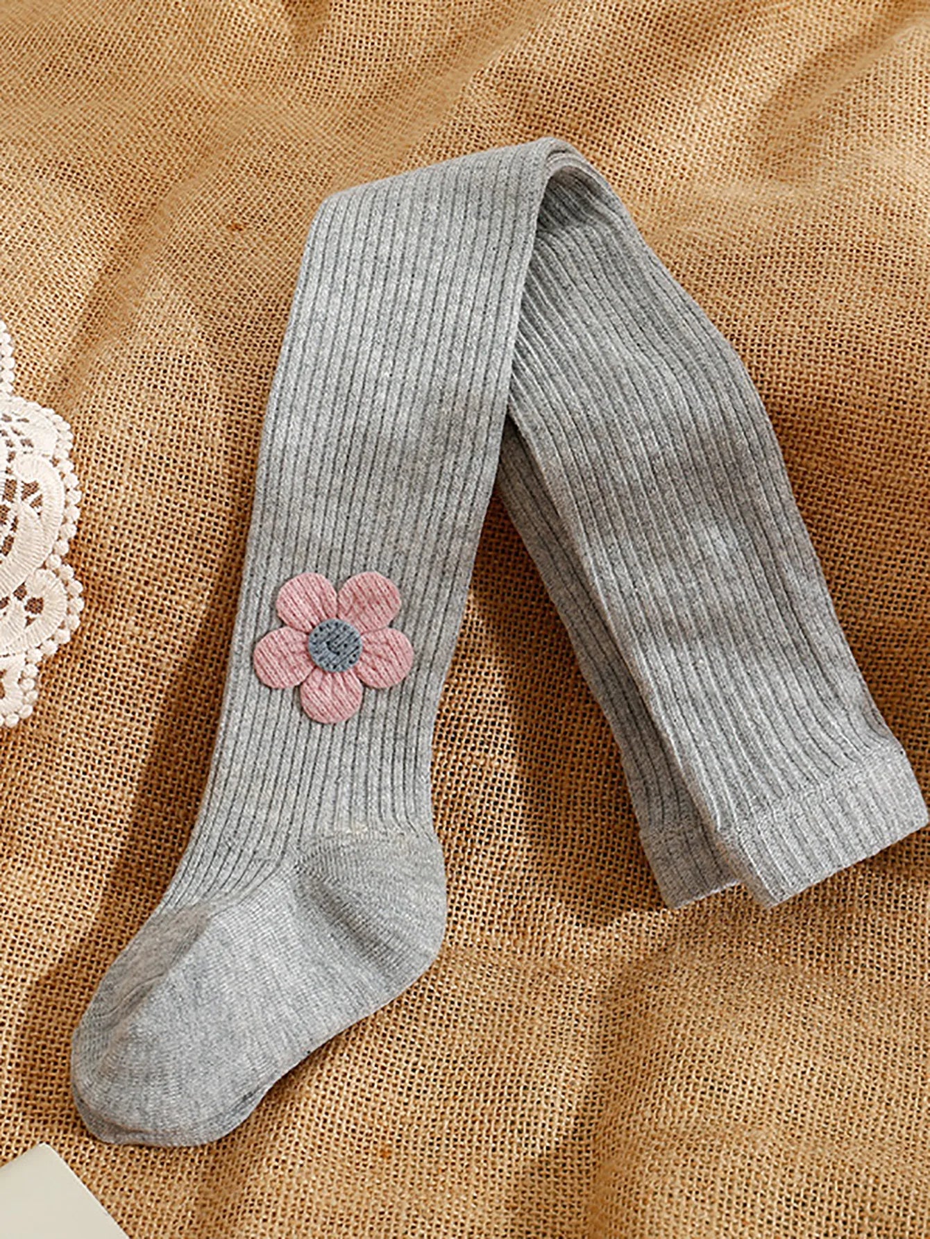 Collants fleuris chaud