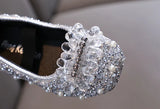Ballerine fille strass et Noël argenté