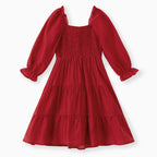 Robe mère et fille - Rouge élégante