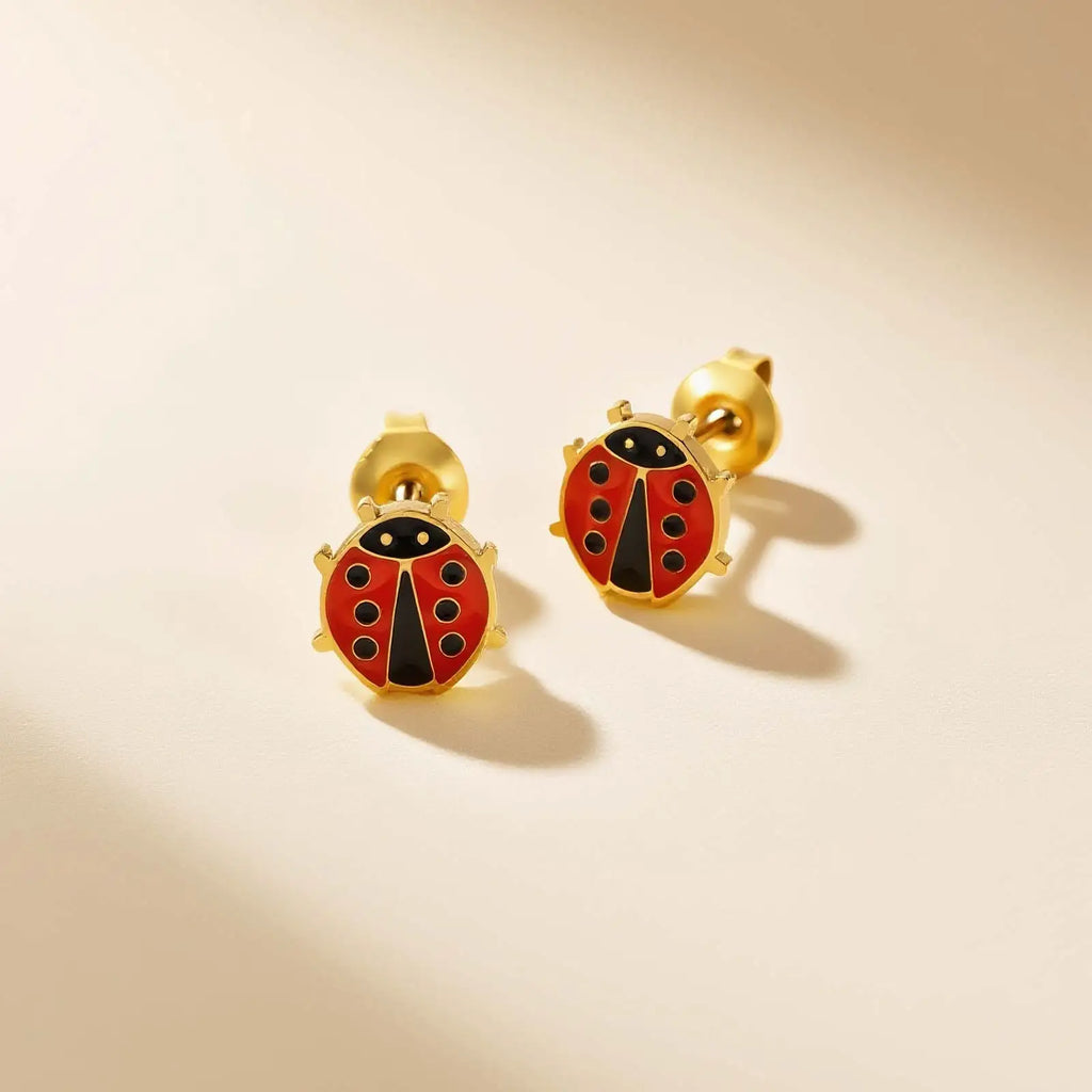 Boucle d'oreille enfant - Coccinelle - L'univers de la licorne