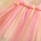Barboteuse bébé arc-en-ciel papillon