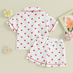 Pyjama fille coton - Coeur short