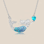 Collier enfant - Sirène en strass - L'univers de la licorne