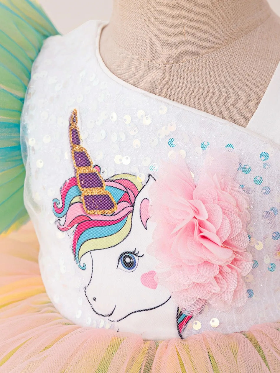 Robe licorne fille - Une Licorne
