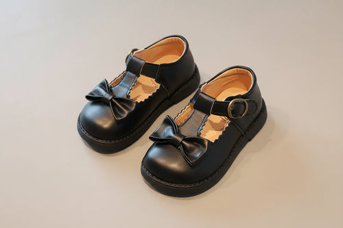Chaussure enfant bride à boucle, modèle noir pointure 21-30