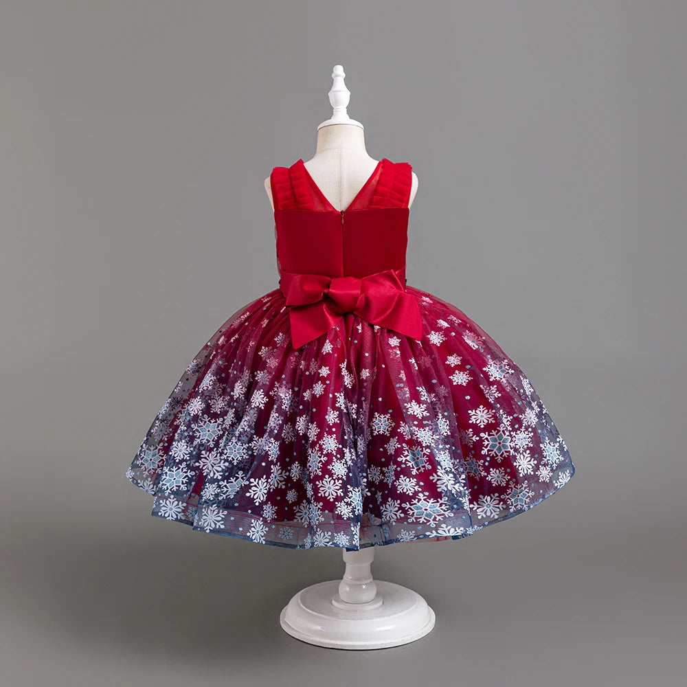 Robe enfant petit flocon de noël