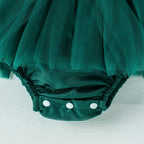 Mameluco navideño rojo y verde para bebé