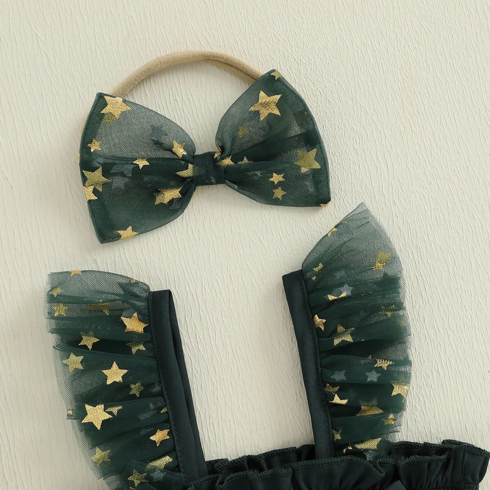 Barboteuse de noël bébé - Noeud de noël