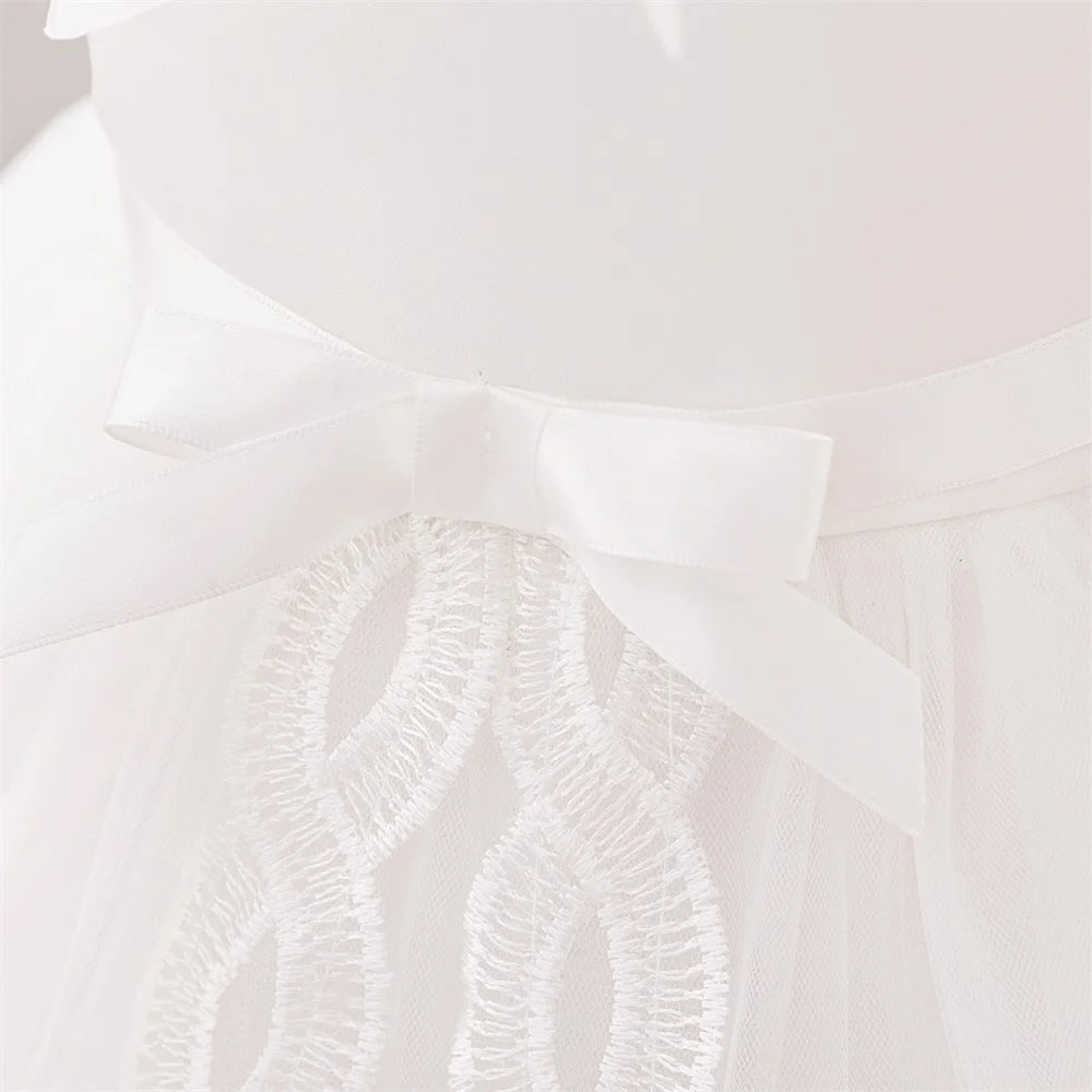 Precioso vestido blanco de bautizo