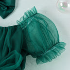 Mameluco navideño rojo y verde para bebé