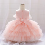 Robe pour noël fille froufrou rose clair