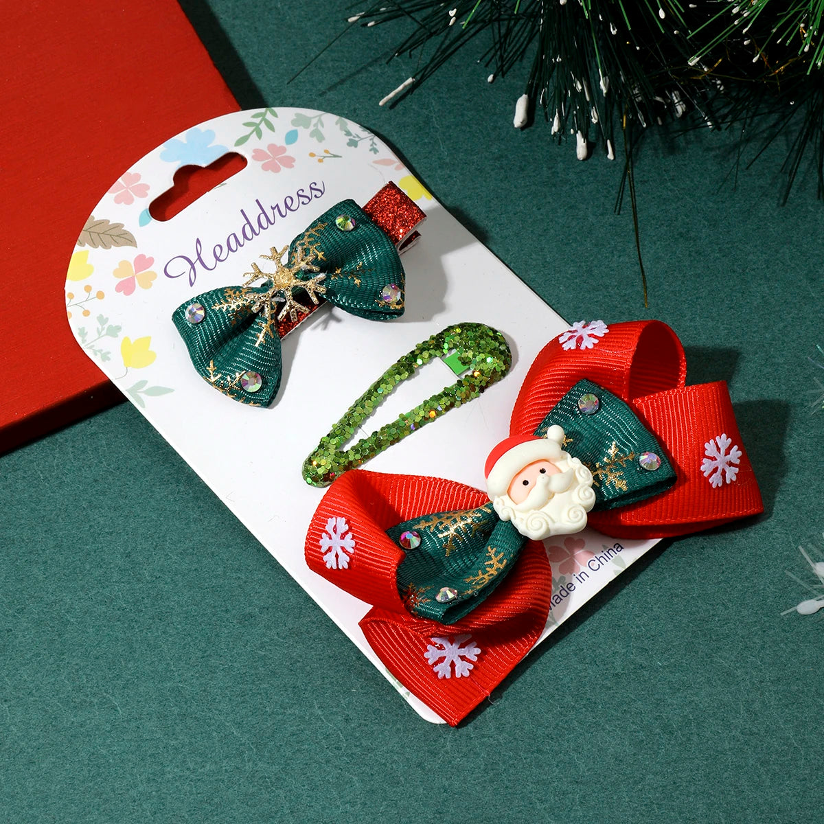 Lot de 3 barrettes - Noël