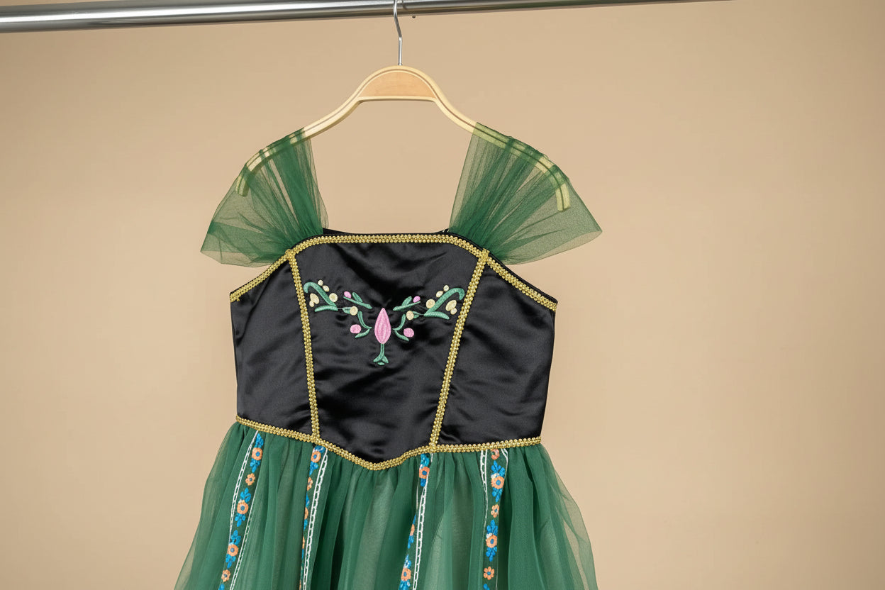 Déguisement robe fille - Vert