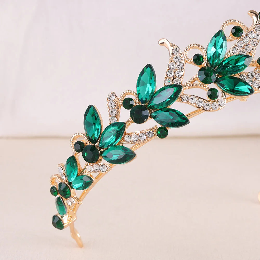 Diadème de princesse fille - Strass et fleur - L'univers de la licorne