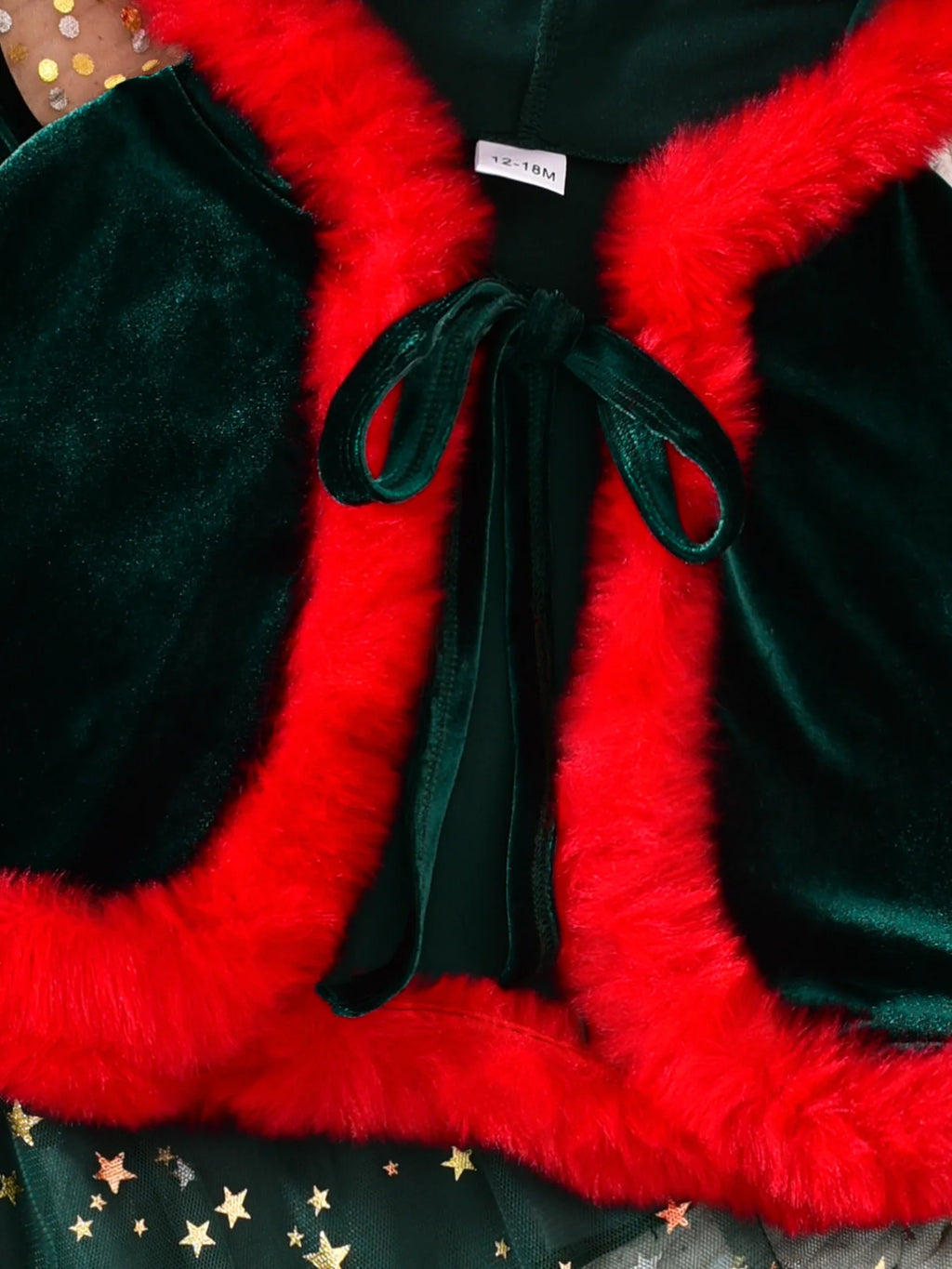 Ensemble de nöel fille - Cape + robe