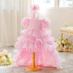 Robe anniversaire fille - Traine et froufrou