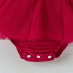 Mameluco navideño rojo y verde para bebé